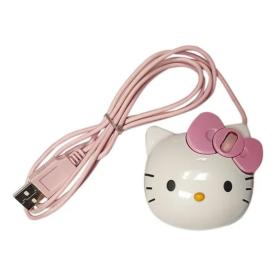 Mouse Optico Con Luz De Hello Kitty En Caja 1200 Dpi