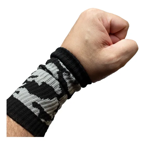 Munhequeira De Pulso Canelada Original Crossfit Absorv Suor 