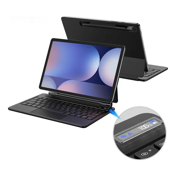 Capa de teclado Magic para Galaxy Tab S9 Plus/S9 Fe+/ S10+12,4 cores Tab S9 Plus/S9 Fe+/ S10+ 12,4 polegadas