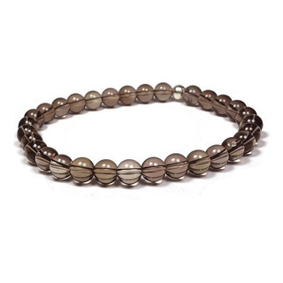 Pulsera De Cuarzo Ahumado 6 Mm. Calma. Alegría. Pulsera De Cuarzo Ahumado 6 Mm. Calma. Alegría.