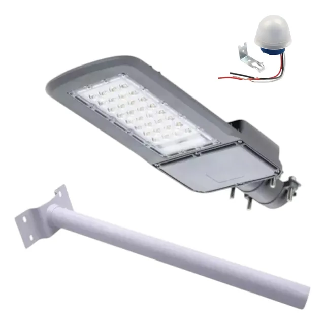 Pack Luminaria 60w Luz Fría + Brazo Soporte + Fotocelda