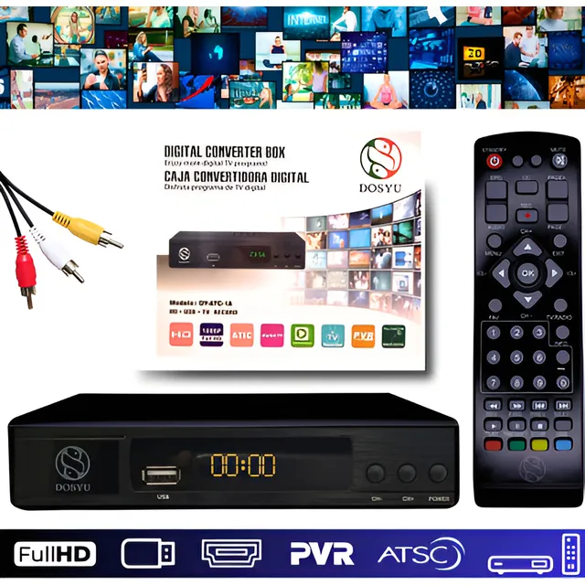 Decodificador Convertidor Señal Analoga A Digital Full Hd Tv