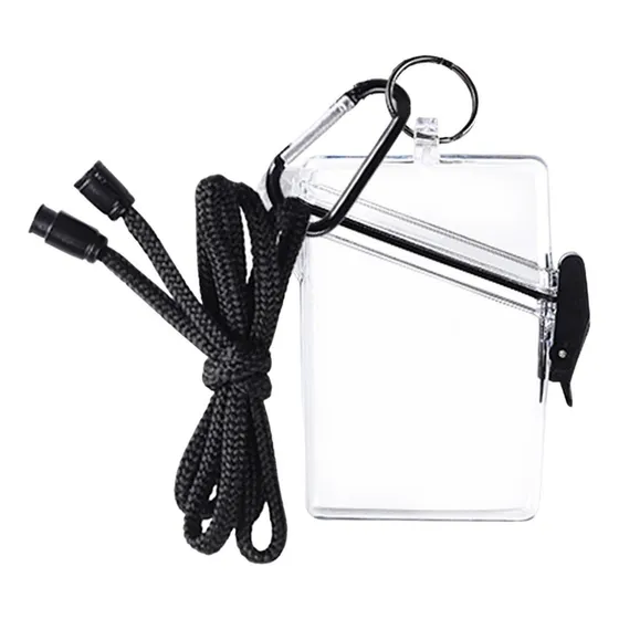 Zx Porta Crachá De Identificação À D'água Com Cordão