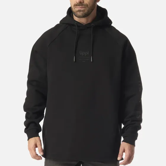Polerón Hombre Heavy Duty Hoody Sweatshirt Negro Lippi I26