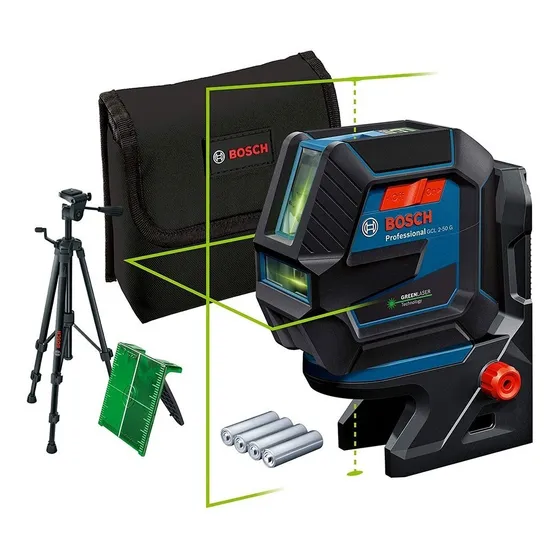 Nivel Láser Verde Combinado Bosch Gcl 2-50 G 50 Metros