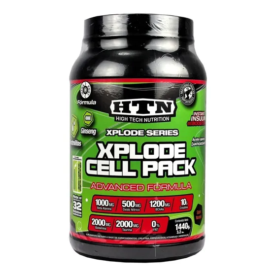 Xplode Cell Pack Htn 1440 Gr Creatina Bcaa Glutamina Vitamin