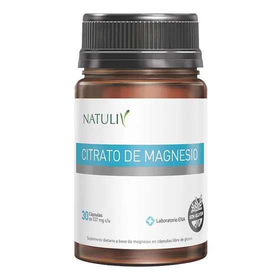 Citrato De Magnesio Natuliv 30 Caps X 357 Mg Ena Sport