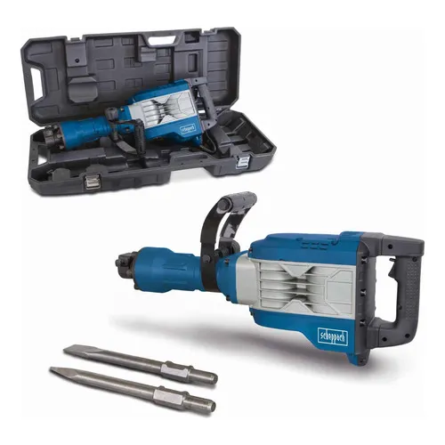 Kango Martillo Demoledor 1900w 60j + 2 Cinceles - Scheppach Azul