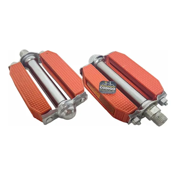 Pedales Plástico Tipo Goma Marrón Bici Inglesa Rg C-99a