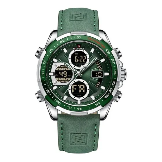 Reloj militar verde analógico digital para hombre Naviforce