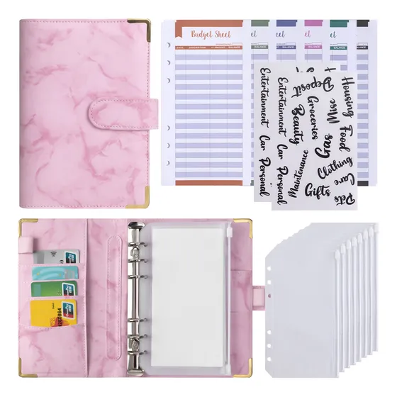 Cuaderno De Presupuesto De Efectivo De Hojas Sueltas A6