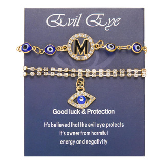 Rinhoo Friendship Pulsera Inicial Contra El Mal De Ojo Para Rinhoo Friendship Pulsera Inicial Contra El Mal De Ojo Para