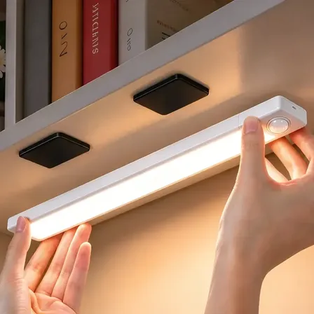 Luz Barra Led 20cm Con Sensor Movimiento Muebles Baño Cocina