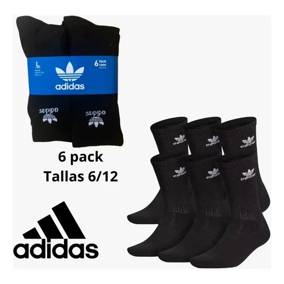 Medias adidas Hombres 6 Pares