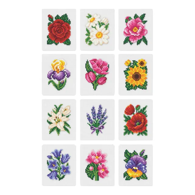 Pintura Diamante Kit Arte Flores Manualidades Niños