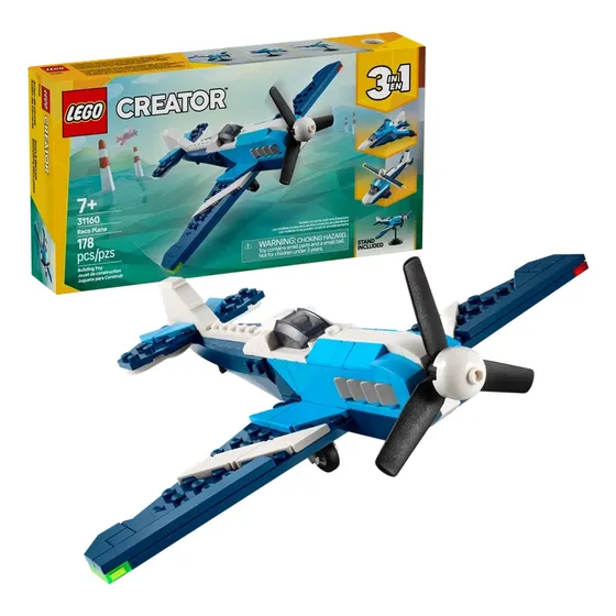 Lego 178 Pzas. Creator 3 En 1 Avión De Carreras