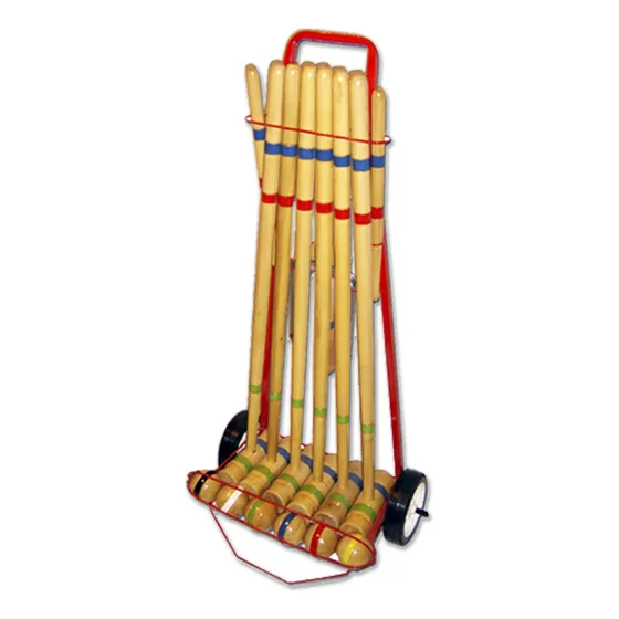 Juego De Croquet Croket Grande 90cm En Carro 6 Palos Envíos!