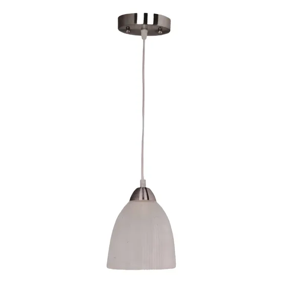 Lampara Colgante 1 Luz Acabado Niquel Satinado Ike Lite