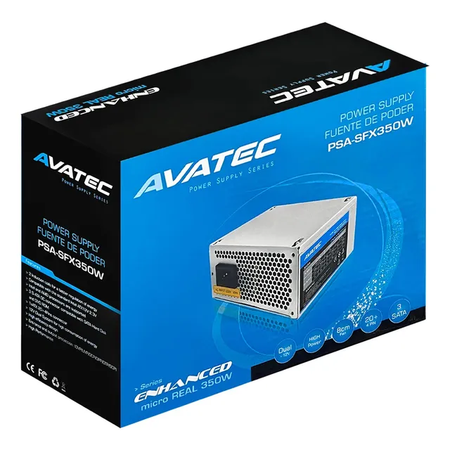 Fuente de poder para PC Avatec PSA-SFX350W 350W gris