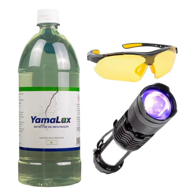 Yamalux 1 Litro + Lanterna Ultravioleta + Óculos De Proteção
