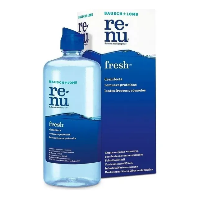 Renu Fresh Solución Multiproposito Líquido para lentes de contacto X 355ml + Estuche