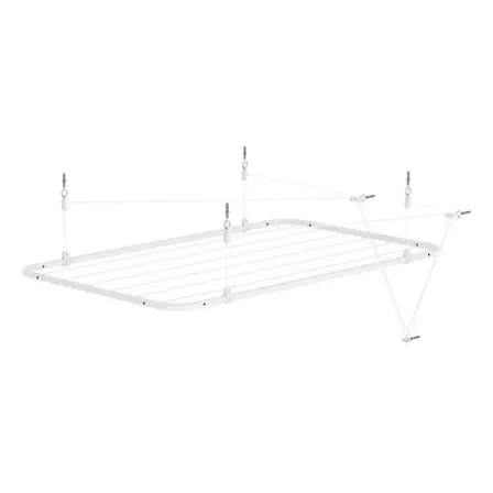 Varal De Teto Sky 90cm Suporta Até 10kg Alta Qualidade Branco