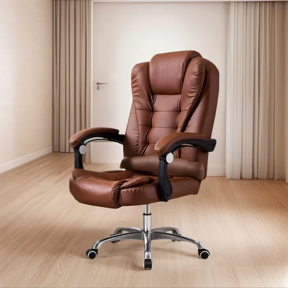 Silla Ejecutiva Miles Sin Apoyapies Marron / Sillon