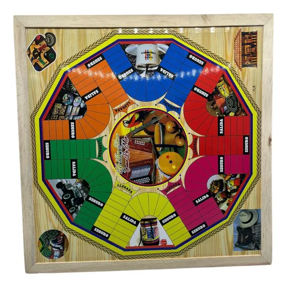 Juego Parqués Imantado Doble Cara, 4 Y 6 Puestos  50 X 50 Cm