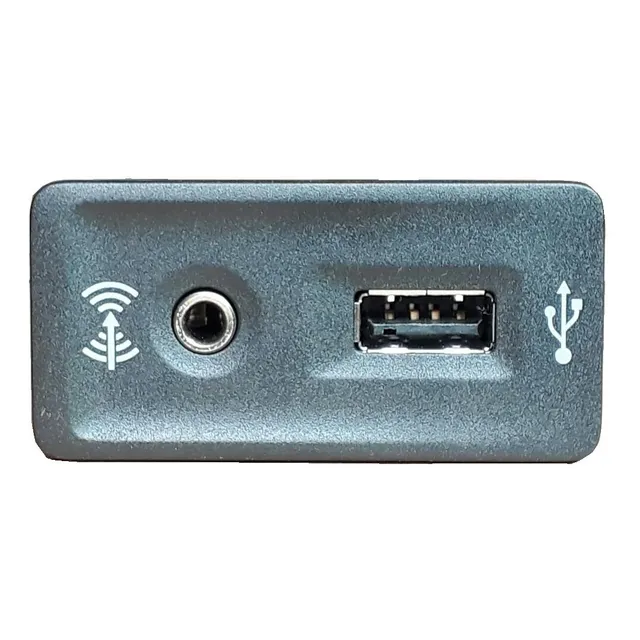 Conjunto Porta Usb Auxiliar Vw Gol Voyage Golf Jetta Passat 
