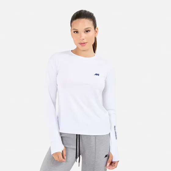 Polo Ml New Athletic Angie Blanco Mujer
