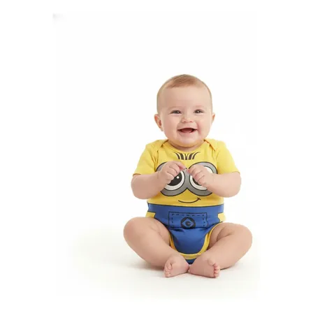 Body Bebê Mesversário Menino Menina Personagens Temático Minions P
