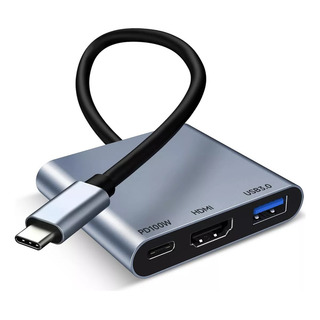 K Adaptador Usb C A Hdmi, 3 En 1 Adaptador Tipo C K Adaptador Usb C A Hdmi, 3 En 1 Adaptador Tipo C