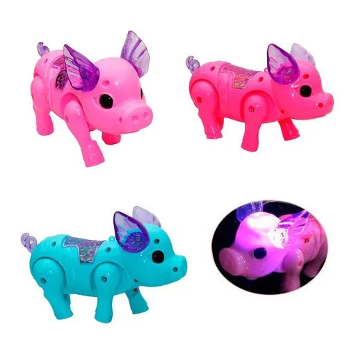 Juguete De Cerdito Interactivo Musica Camina + Baterias