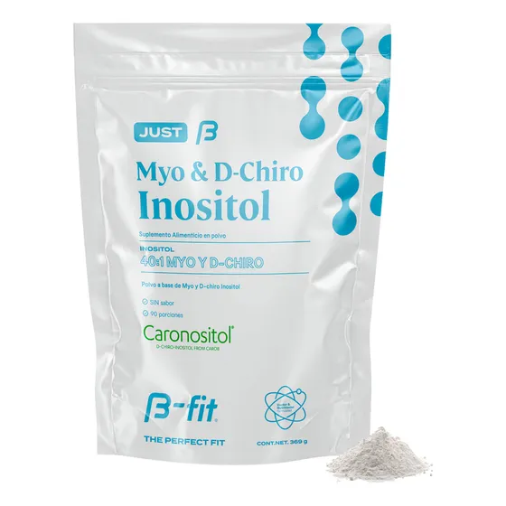 Just Inositol Caronositol Myo-inositol D-chiro 90 Porciones Sabor Sin Sabor