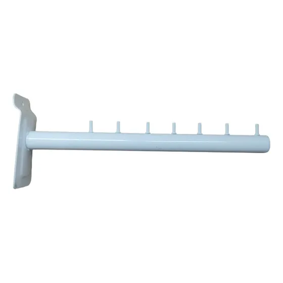 Perchero 30cm P/panel Ranurado (recto/inclinado) - Pack X10