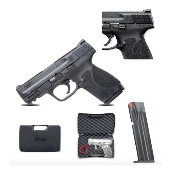Pistola Gotcha Paintball Glock Mp9 .43 Smith Wessons Xtrem C