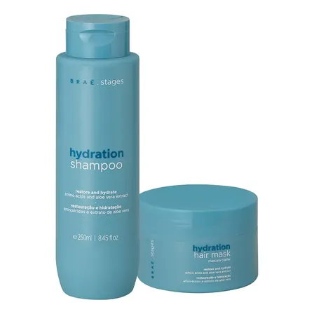 Kit Braé Stages Hydration Shampoo Máscara (2 Produtos)