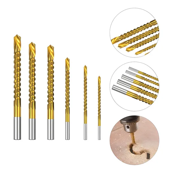 Broca Espiral Para Corte Lateral Hicoidales En Titanio X6pc