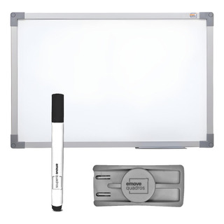Quadro Branco 100x70 Office Soft AlumĂnio 1 Pincel Apagador Quadro Branco 100x70 Office Soft AlumĂnio 1 Pincel Apagador