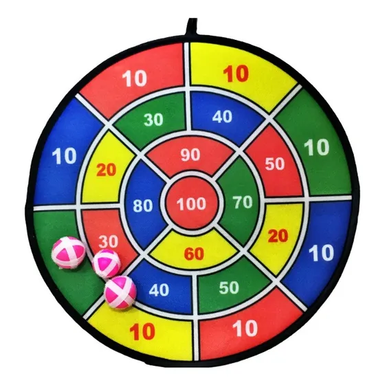 Set Juego Tablero Tiro Al Blanco De Velcro  Infantil Juguete