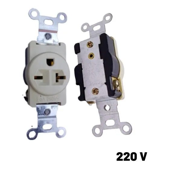 Toma China Bipolar 220v 20amp Combinada Empotrar Troen 
