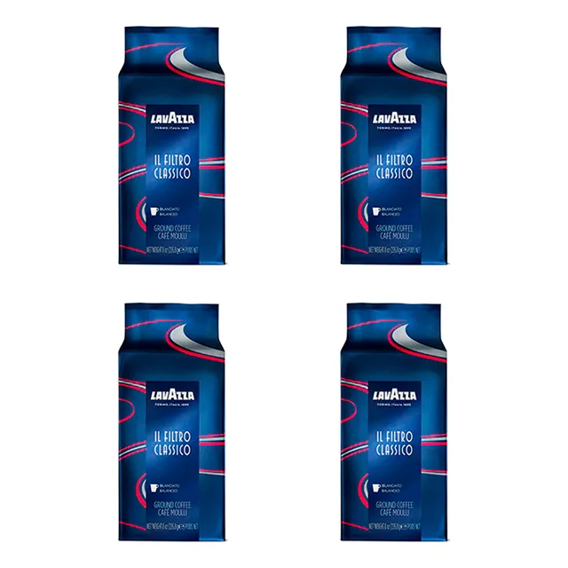 Pack Café Lavazza Filtro Classico 226,8gr X4 Grano Molido