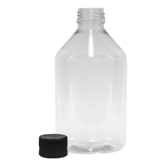 Envase Frasco Farmacia Pet Transparente 240cc Tapa Plástica