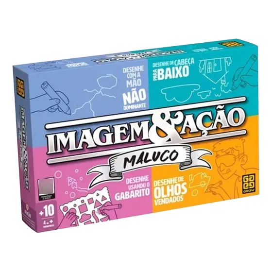 Jogo Tabuleiro Imagem & Ação Maluco - Grow