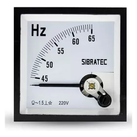Frequencímetro De Painel Analógico 45-65hz 72x72mm 50/60hz