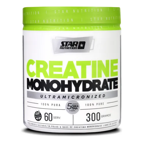 Creatina en Pote Star Nutrition 300 Gr Monohidrato Micronizada Sin sabor