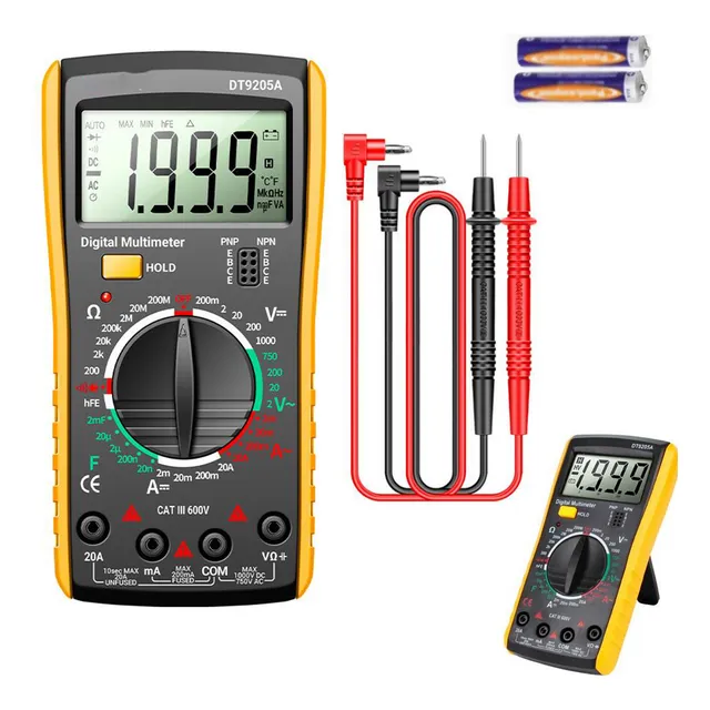 Multimetro Digital Voltimetro Professional Lcd Portátilac/dc