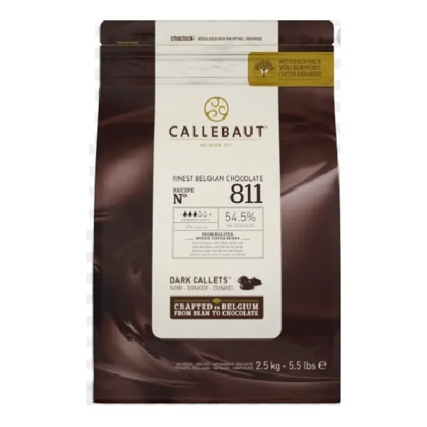 2.5 Kg Chocolate Oscuro Callets Belga Callebut 811