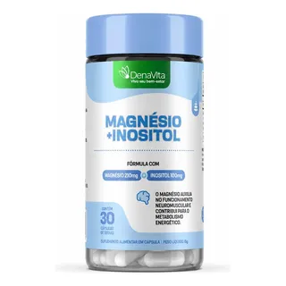 Magnésio Inositol Suplemento Em Cápsula - Denavita Magnésio E Inositol
