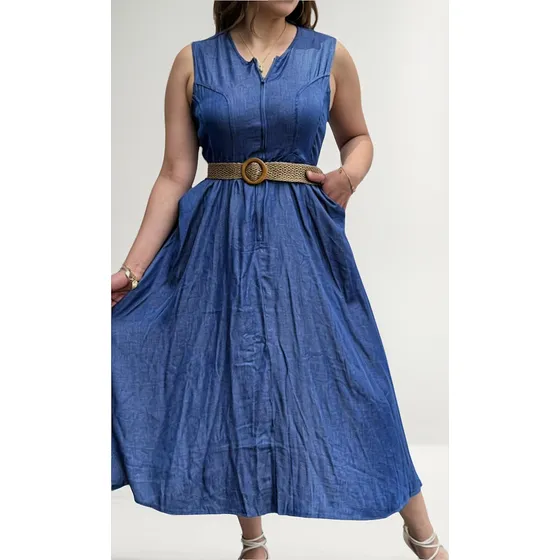 Maxi Vestido Camlu Tela Viscosa